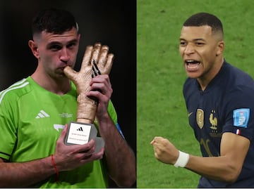 Revelan video de la agresión del Dibu Martínez a Mbappé en la final de Qatar 2022