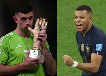 Revelan video de la agresión del Dibu Martínez a Mbappé en la final de Qatar 2022