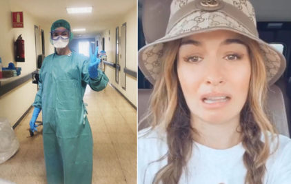 Influencer que se convirtió en enfermera da positivo en coronavirus