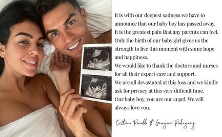 Fallece bebé de Cristiano Ronaldo y Georgina; ellos son todos sus hijos