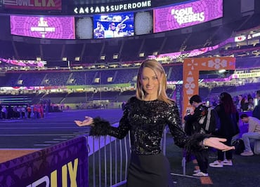 Inés Sainz sorprendió a sus seguidores previo al Super Bowl LIX entre Chiefs y Eagles