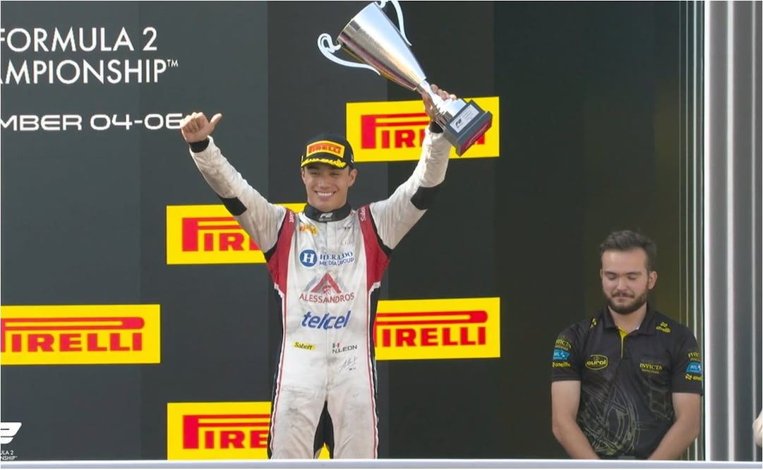 FOTO: Noel León suma su quinto podio en Fórmula 2 y hace historia en Monza