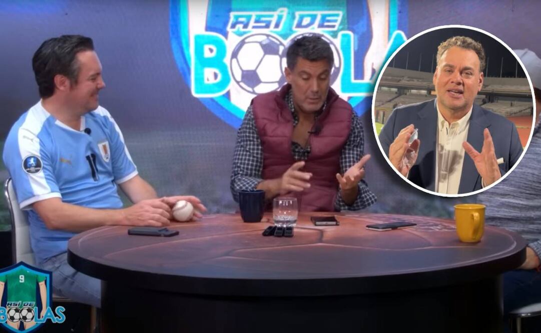 Juan Pablo Fernández y Juan Carlos Gabriel de Anda le dieron con todo a David Faitelson. FOTO: CAPTURAS