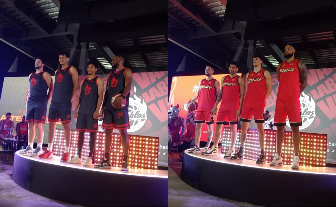 Así seran los uniformes de los Diablos Rojos del México Basquetbol - Foto: Agustín Elías/ EL UNIVERSAL