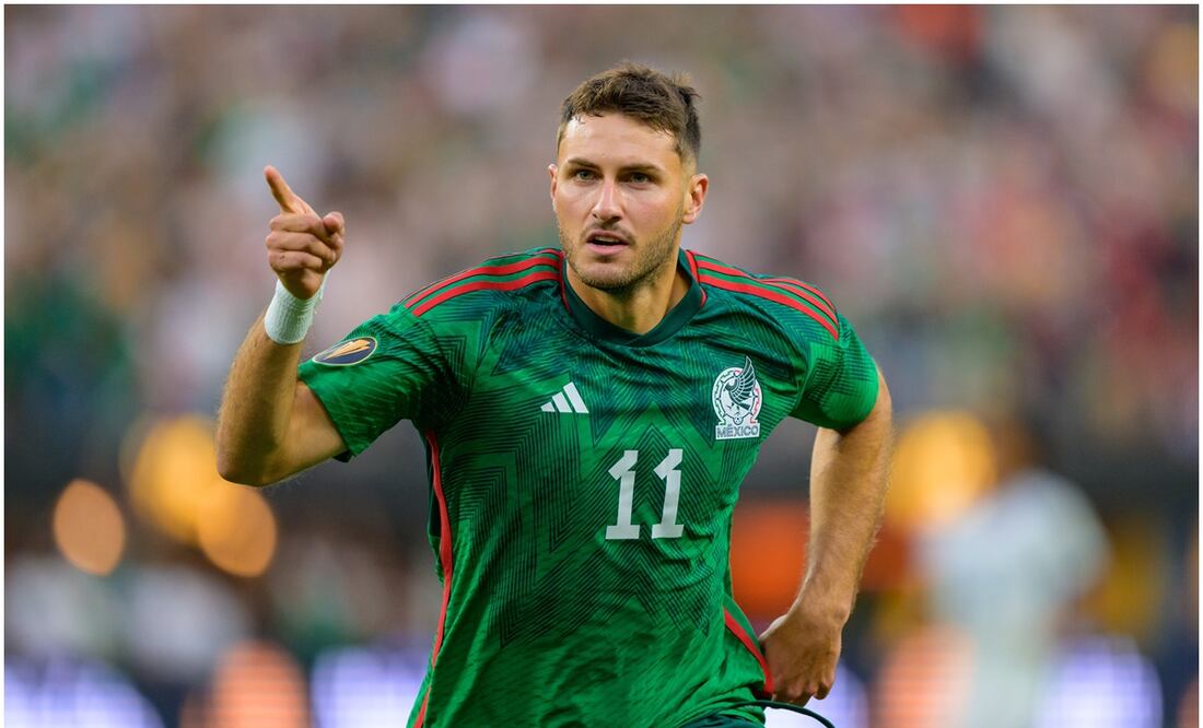 Santiago Giménez festejando un gol con Selección Mexicana / FOTO: Imago7
