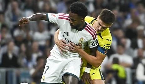 Vinicius es expulsado por jalarle el cabello a jugador del Villarreal; así fue la acción