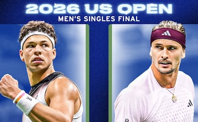 Alexander Zverev vs Ben Shelton: Horario y dónde ver EN VIVO la final Us Open 2026 este domingo 13 de septiembre 