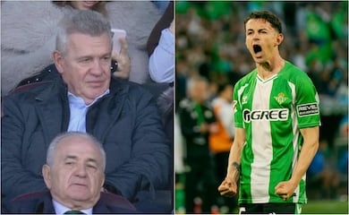 Javier Aguirre se aparece en la tribuna para evaluar a Fidalgo de cara al Mundial