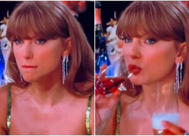 VIDEO: Taylor Swift es víctima de una broma en los Golden Globes 2024 y su reacción es épica