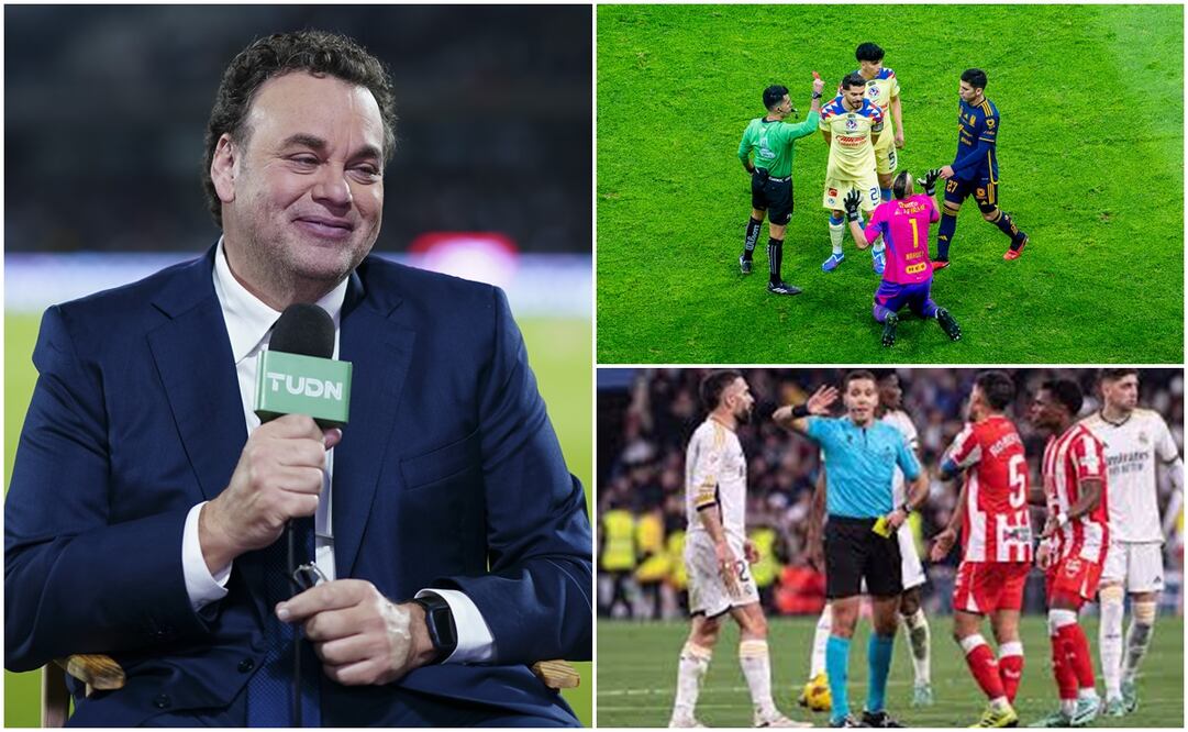 Faitelson en CU, Adonai Escobedo en Final América-Tigres y Árbitro Real Madrid-Almería / FOTOS: Imago7 y AP
