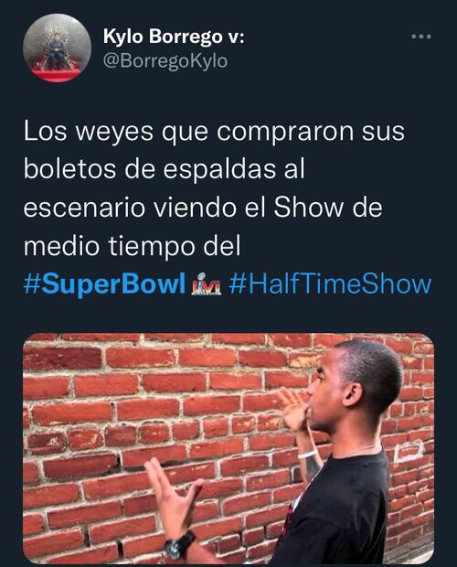 Los 10 mejores memes del show de medio tiempo del Super Bowl 2022