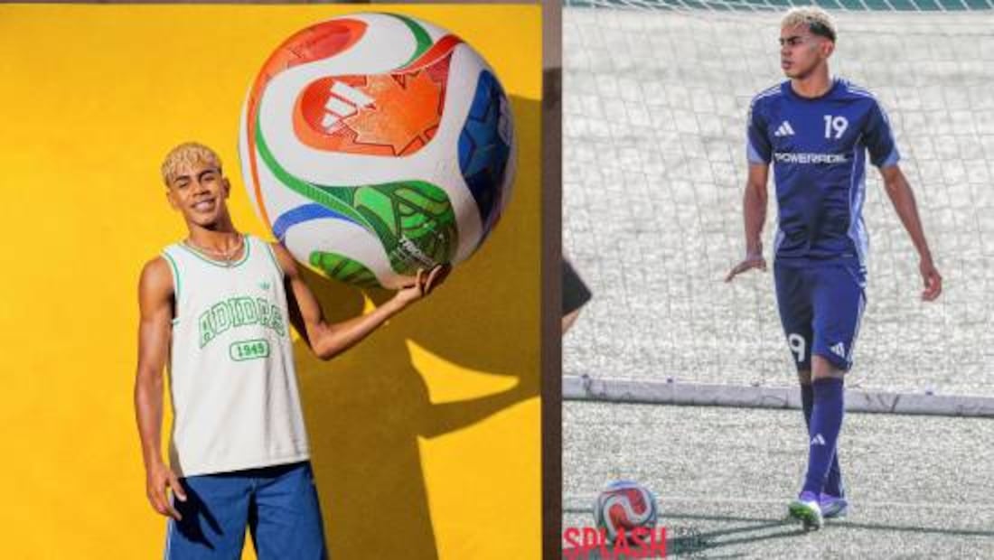 Yamal grabó un video con el Trionda del Mundial 2026 y no pudo anotar ningún gol. Foto: Especial