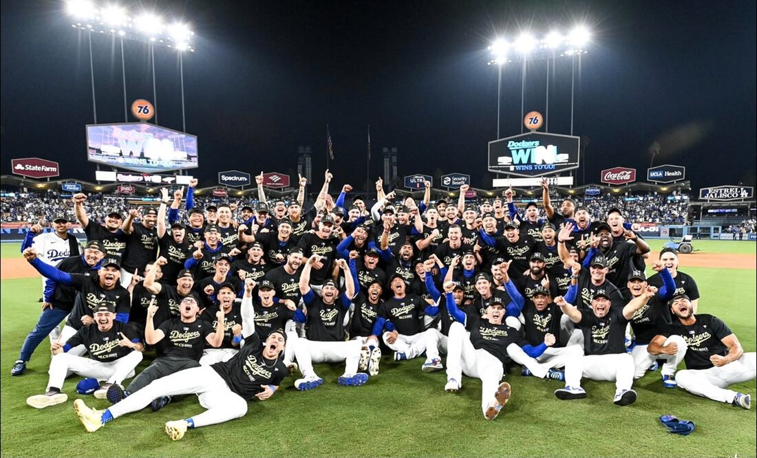 Dodgers de Los Ángeles eliminaron a los Padres de San Diego y se instalaron en la Serie de Campeonato de la Liga Nacional / FOTO: @Dodgers