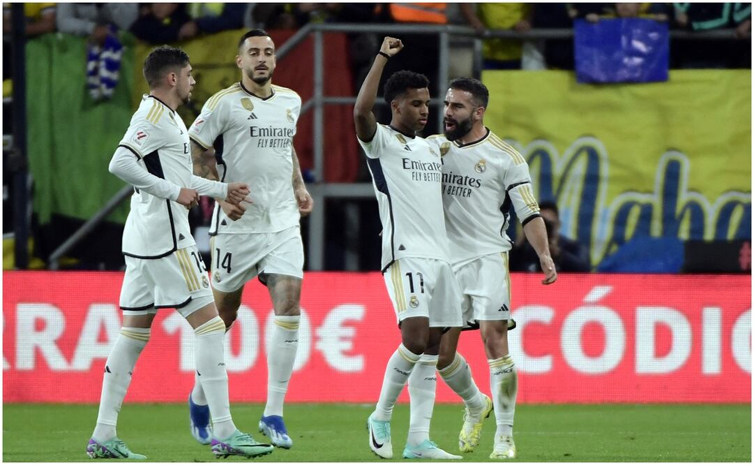 Rodrygo haciendo gesto de protesta tras marcar ante el Cádiz / FOTO: AFP