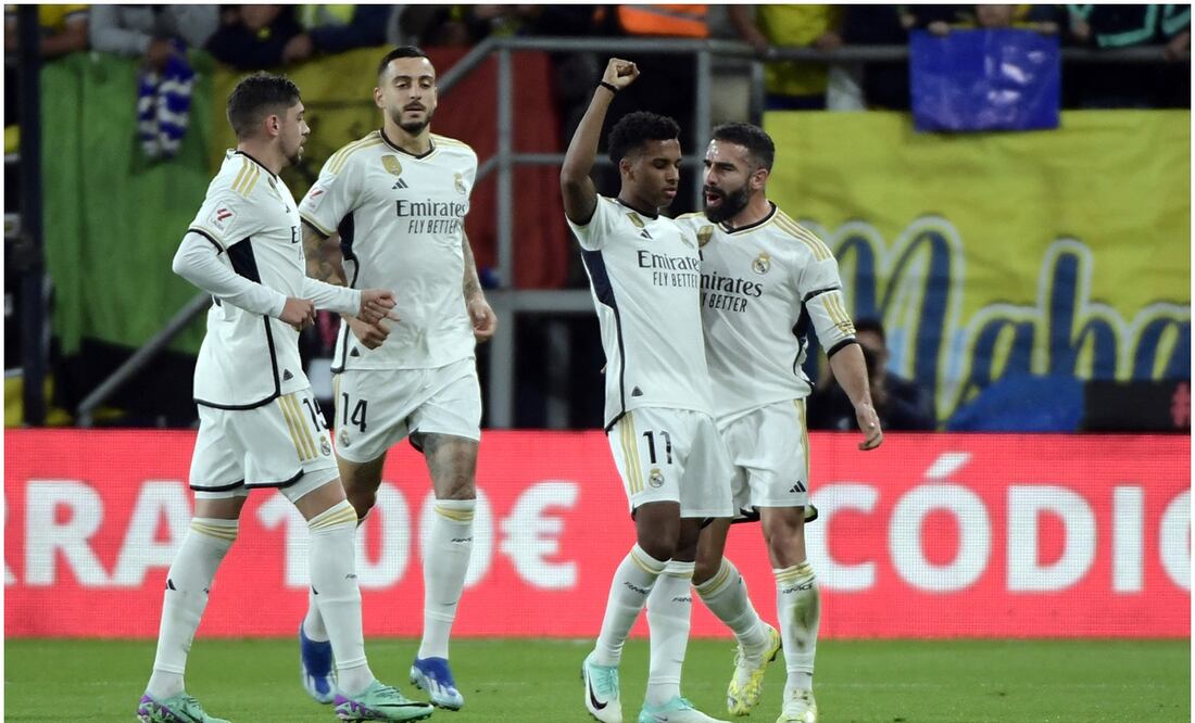 Rodrygo haciendo gesto de protesta tras marcar ante el Cádiz / FOTO: AFP