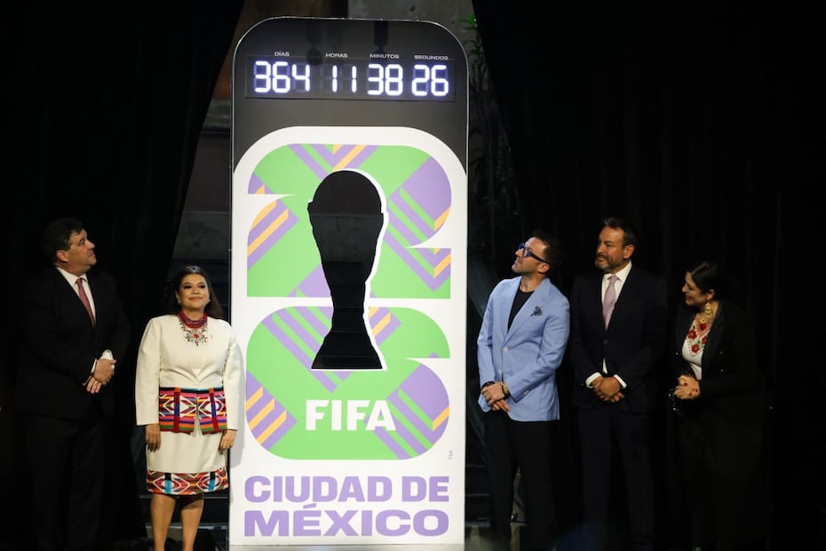 A 365 días del Mundial 2026, Clara Brugada devela reloj regresivo en la Ciudad de México rumbo a la Copa del Mundo - Foto: Carlos Mejía/ EL UNIVERSAL.
