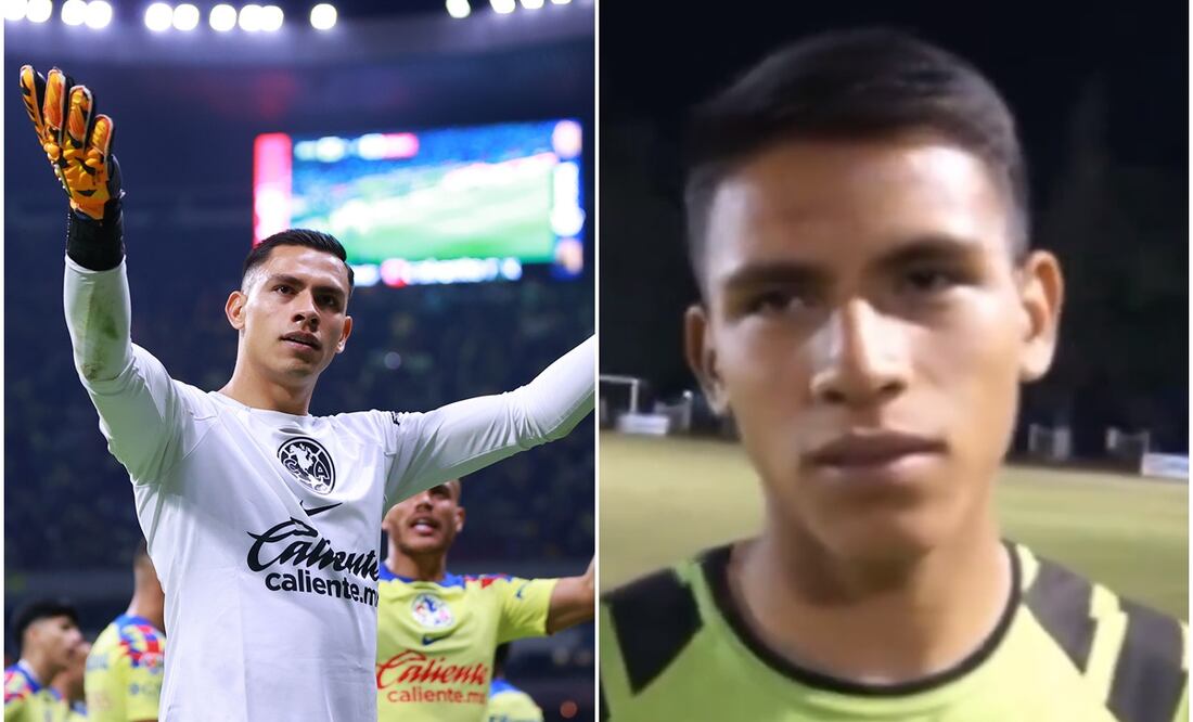 Luis Ángel Malagón con América y jugando en el llano / FOTOS: Imago7 y captura