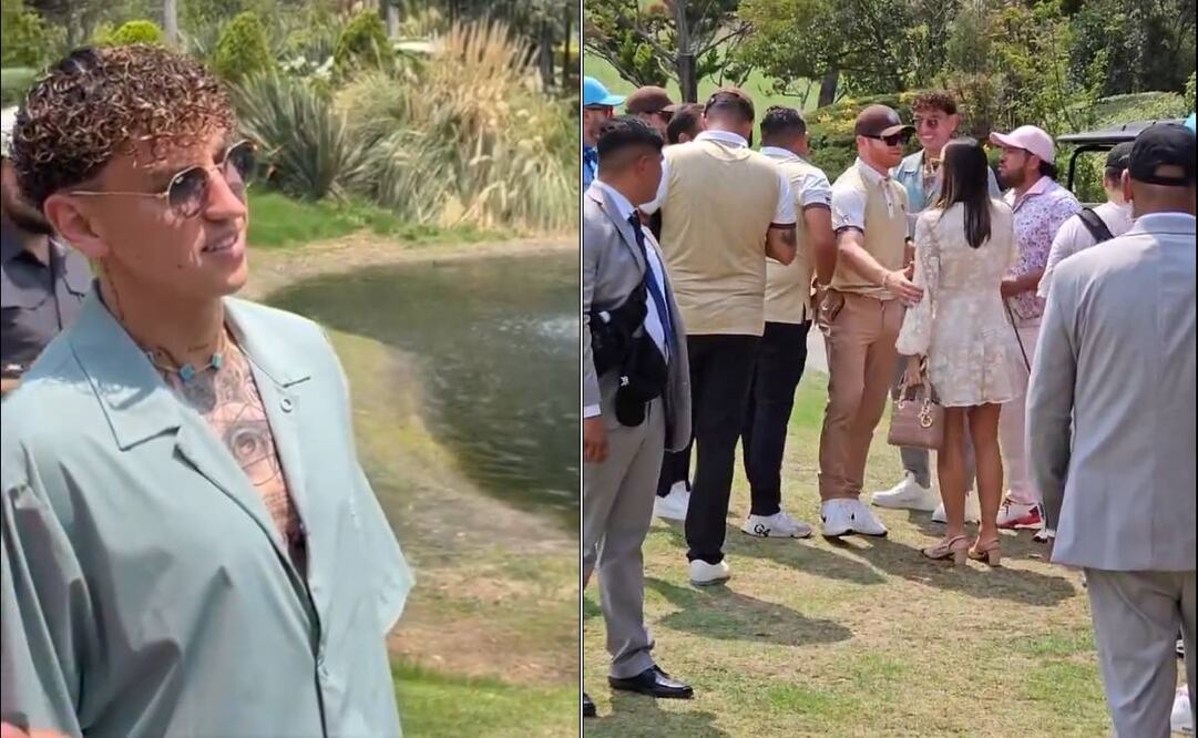 Igor Lichnovsky, un día antes de enfrentar a Chivas, asistió al torneo de golf del Canelo Álvarez. Foto: Especial