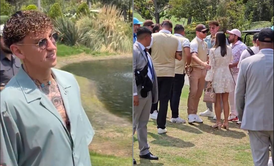 Igor Lichnovsky, un día antes de enfrentar a Chivas, asistió al torneo de golf del Canelo Álvarez. Foto: Especial