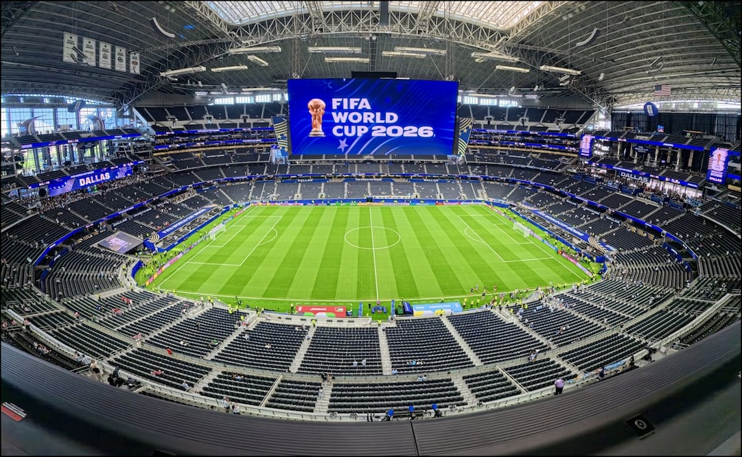Fotografía del estadio AT&T este sábado, previo a un partido del grupo J del Mundial de la FIFA 2026 entre Jordania y Argentina. FOTO: EFE