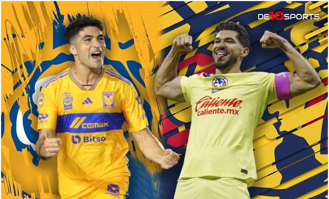 Nicolás Ibáñez y Henry Martín con Tigres y América, respectivamente / FOTOS: Imago7