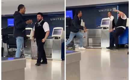 Video: Exjugador de la NFL se pelea con empleado de aerolínea y es arrestado