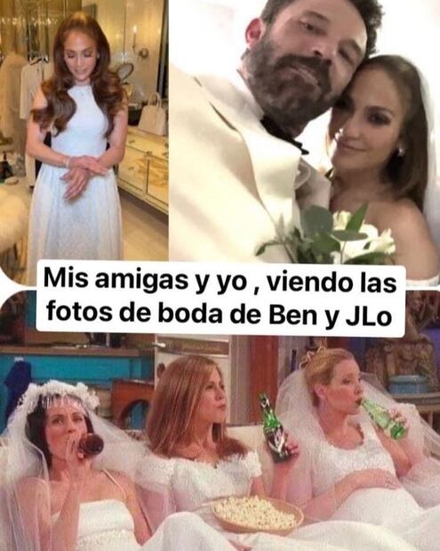 Los 10 mejores memes de la boda de Jennifer Lopez y Ben Affleck