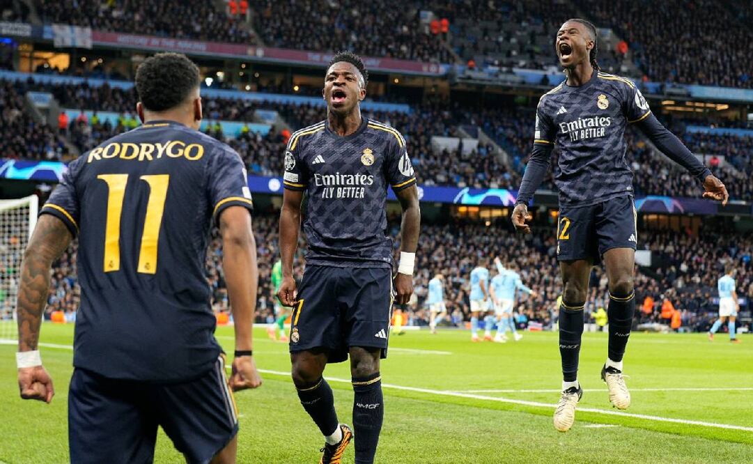 Rodrygo adelantó al Real Madrid ante el Manchester City. Foto: Agencias