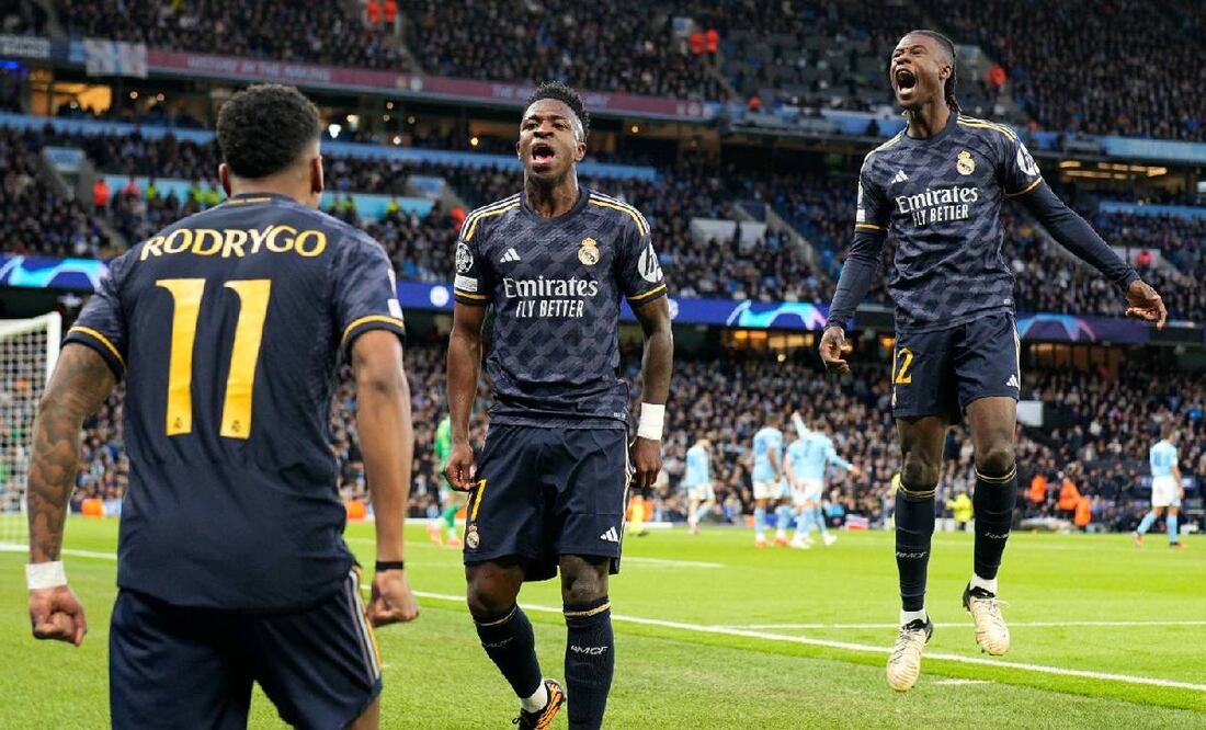 Rodrygo adelantó al Real Madrid ante el Manchester City. Foto: Agencias