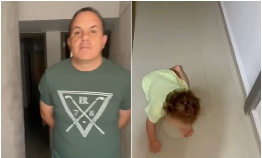 El diputado federal mantuvo una pose retadora en el video que fue publicado en redes | FOTOS: redes sociales