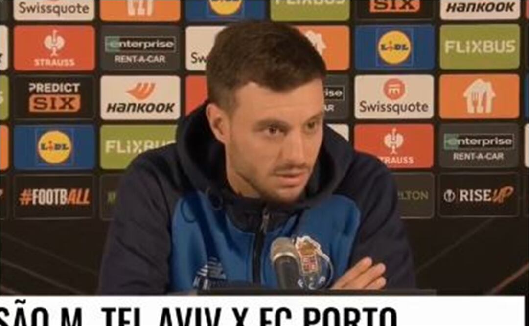 Martín Anselmi en conferencia con el Porto. FOTO: Captura de video