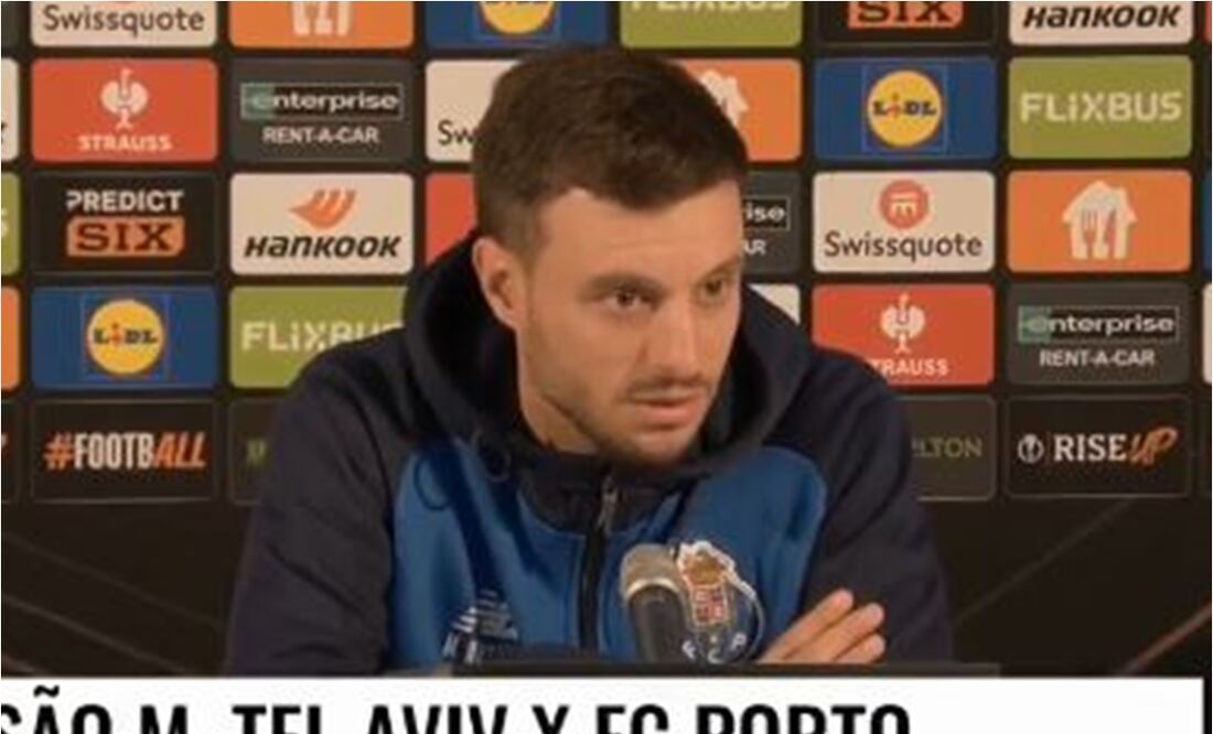 Martín Anselmi en conferencia con el Porto. FOTO: Captura de video