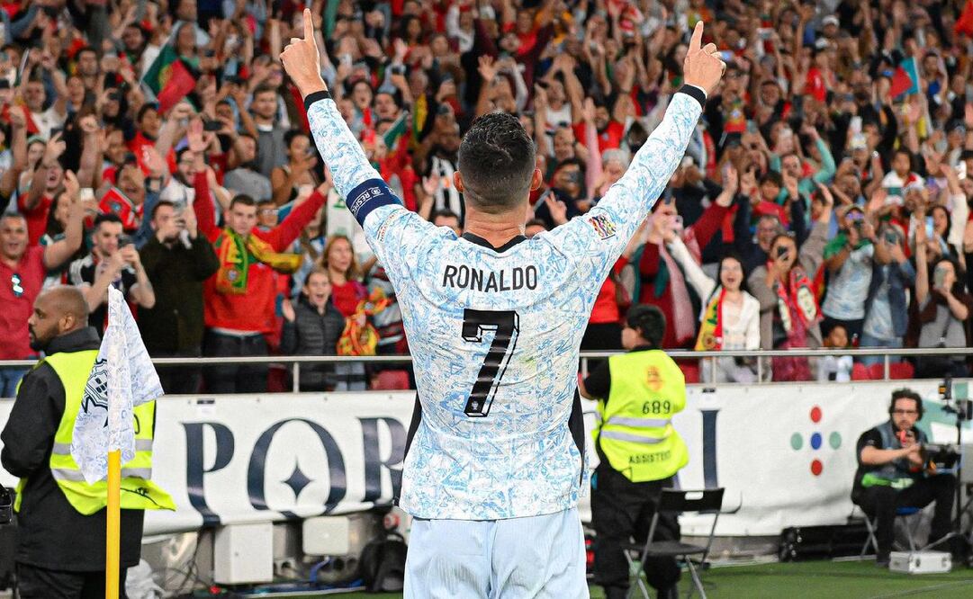 Cristiano Ronaldo anota doblete con Portugal Foto: Especial