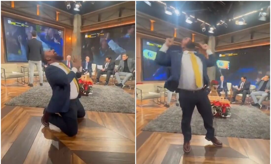 Álvaro Morales festejando el título del América - Especial