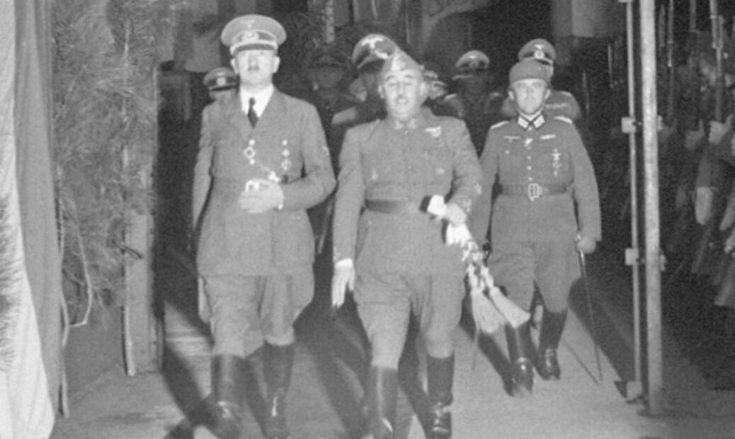 La "amistad" de Hitler con Mussolini y Franco