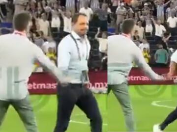 Santiago Baños hace desplante al Tato Noriega tras perder la final ante Rayadas