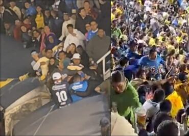 Hechos violentos entre aficionados empañan la Ida de la Semifinal entre América y Cruz Azul