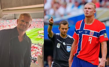 Alfie Haaland cuestionó la actuación del árbitro Clément Turpin en el Noruega vs Inglaterra. FOTO: Captura / Imago7