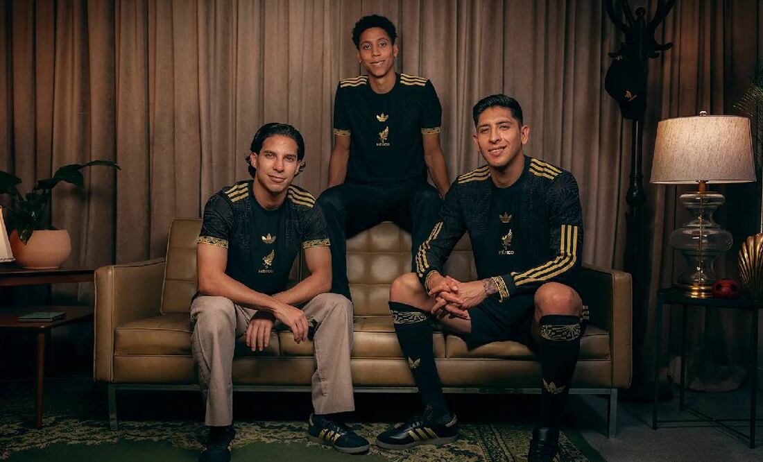 La Selección mexicana recién estrenó su uniforme negro con dorado. Foto: Especial