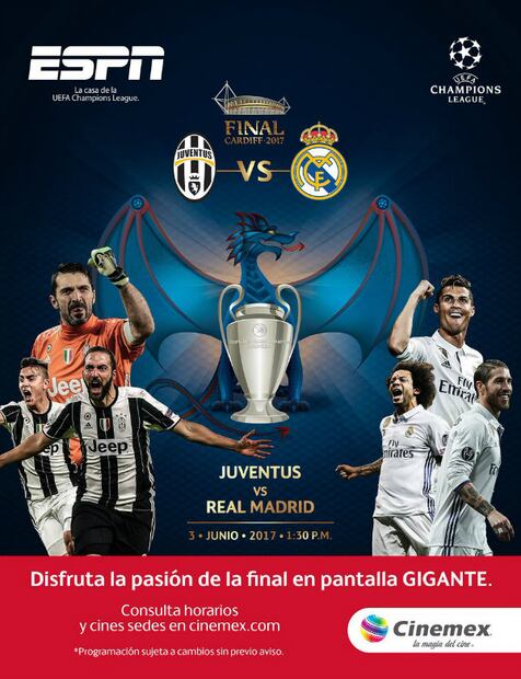 ¡Vive la final de #LaChampions en el cine!