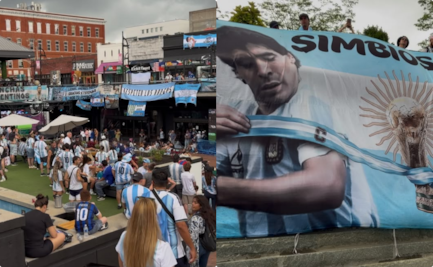 Argentina debe ganar "cueste lo que cueste" contra Inglaterra; así se vive el banderazo en Atlanta