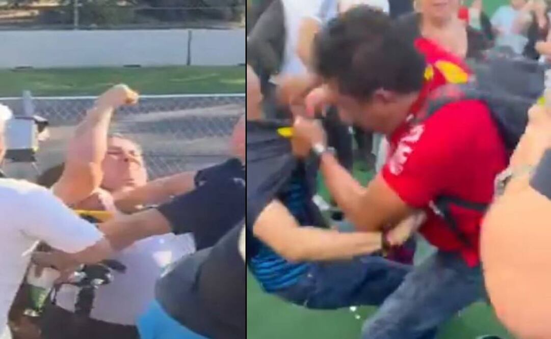 Así fueron las peleas en el segundo día de actividades del Gran Premio de México 2025. FOTOS: Capturas