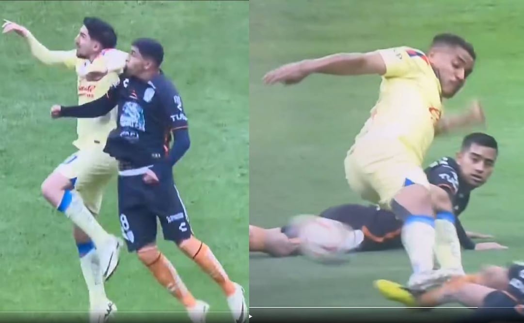 Diego Valdés y Jonathan dos Santos debieron ser expulsados, pero el VAR ni siquiera revisó sus jugadas. Foto: Especial