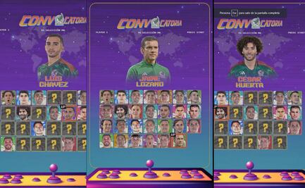 Selección Mexicana presentó lista de convocados al estilo de maquinita arcade