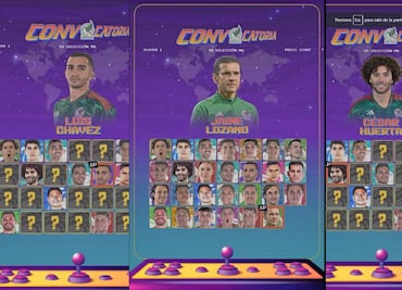 Selección Mexicana presentó lista de convocados al estilo de maquinita arcade