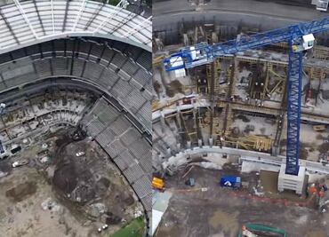 Desalentadoras fotografías del Estadio Banorte alarman a usuarios en redes sociales; faltan 10 meses para el Mundial 2026