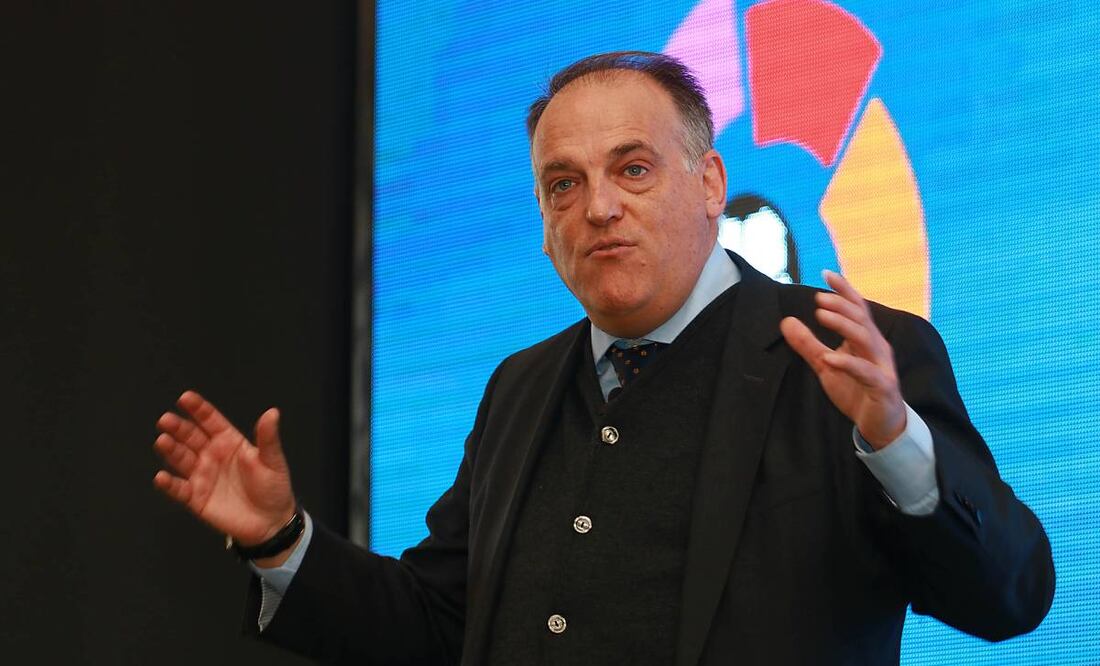 Javier Tebas agradeció la inversión mexicana en el Futbol Español. Foto: Imago7.
