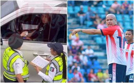 Captan al Bofo Bautista 'dando mordida' a policías de tránsito; video polémico del exjugador de Chivas