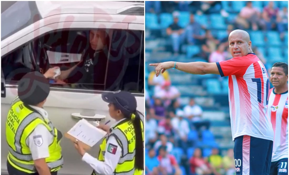 Captan al Bofo Bautista dando 'mordida' a policías de tránsito / Foto: Especial