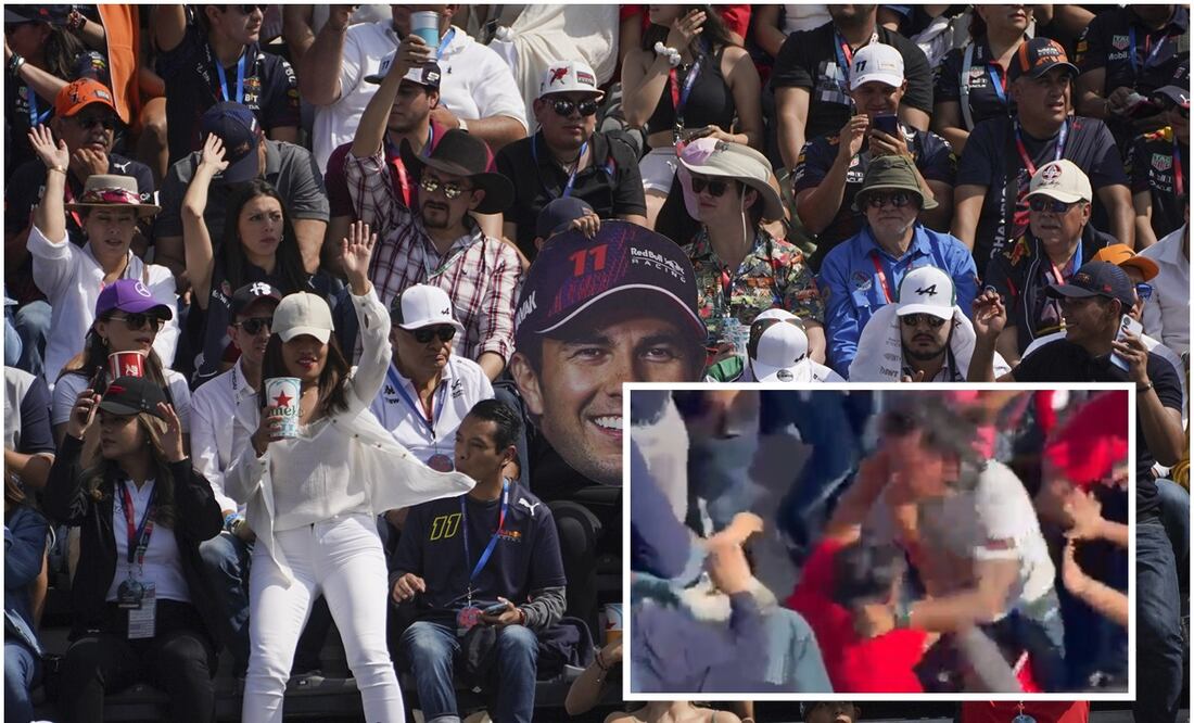 GP de México, pelea / FOTO: AP y Captura